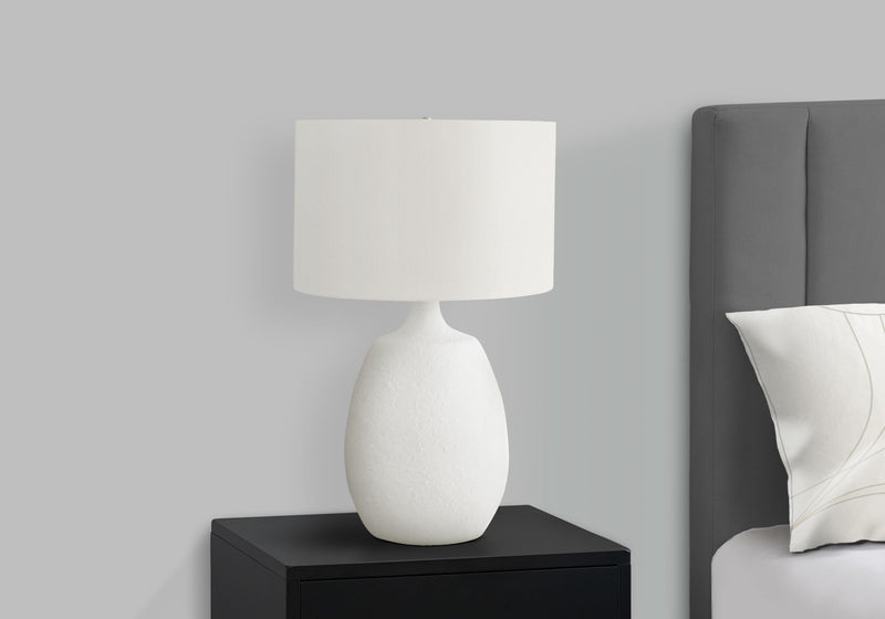 Lighting, Table Lamp, Resin, Contemporary - Cream - R&R Furniture Gallery (Fountain Valley, CA)
