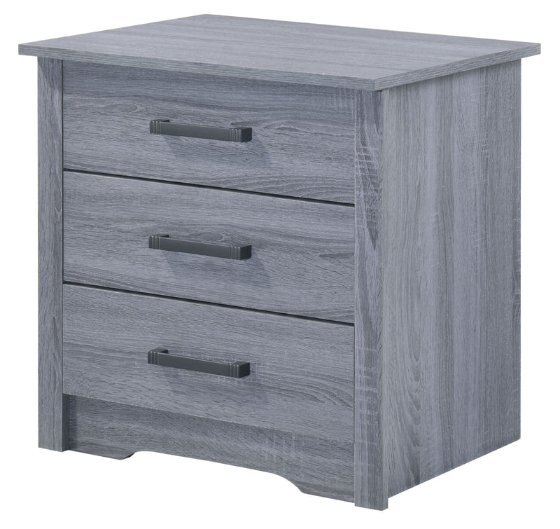 Glory Furniture Hudson accent nightstand with a wooden finish and single drawer, ideal for bedroom decor.