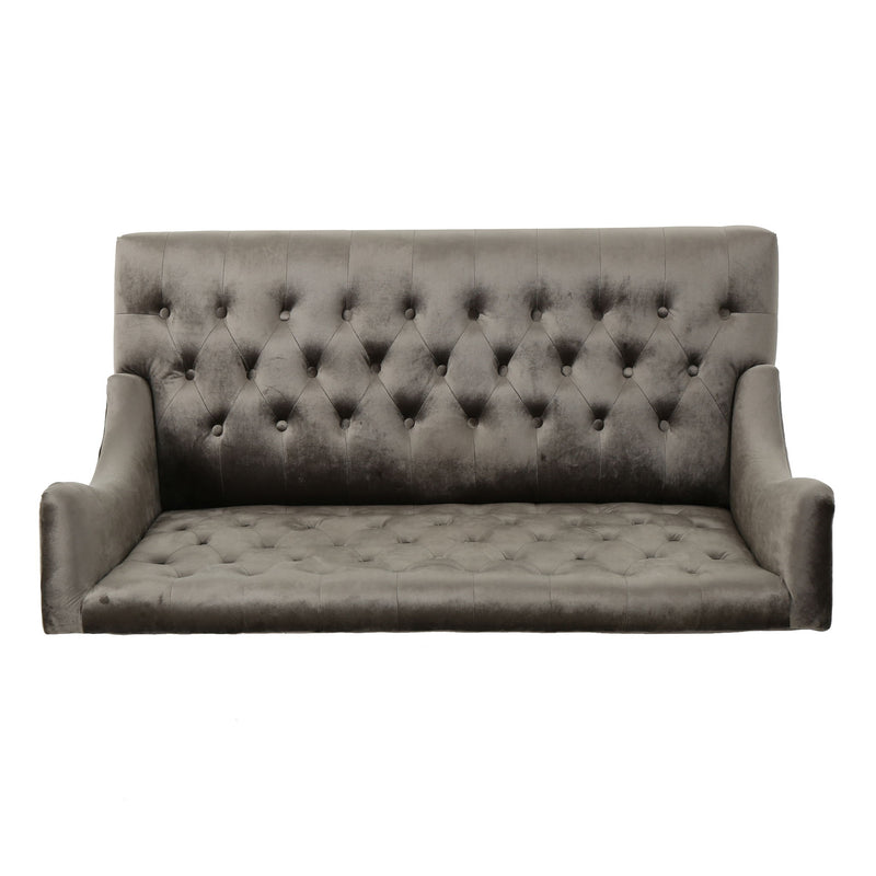 Nurturing - Upholstered Loveseat With Wing Back And Diamond Tufting - R&R Furniture Gallery (Fountain Valley, CA)