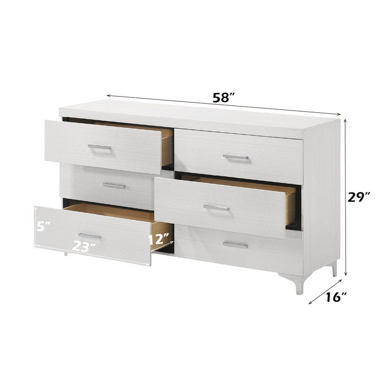 Casilda - Dresser - White - R&R Furniture Gallery (Fountain Valley, CA)