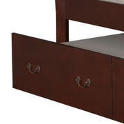Elegant Glory Furniture trundle bed with classic design, showcasing a sturdy wooden frame and a pull-out sleeping drawer.
