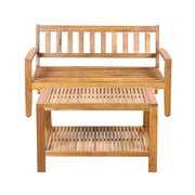 2 Piece Outdoor Conversation Set (Loveseat & Coffee Table With Water-Resistant Cushions) - R&R Furniture Gallery (Fountain Valley, CA)