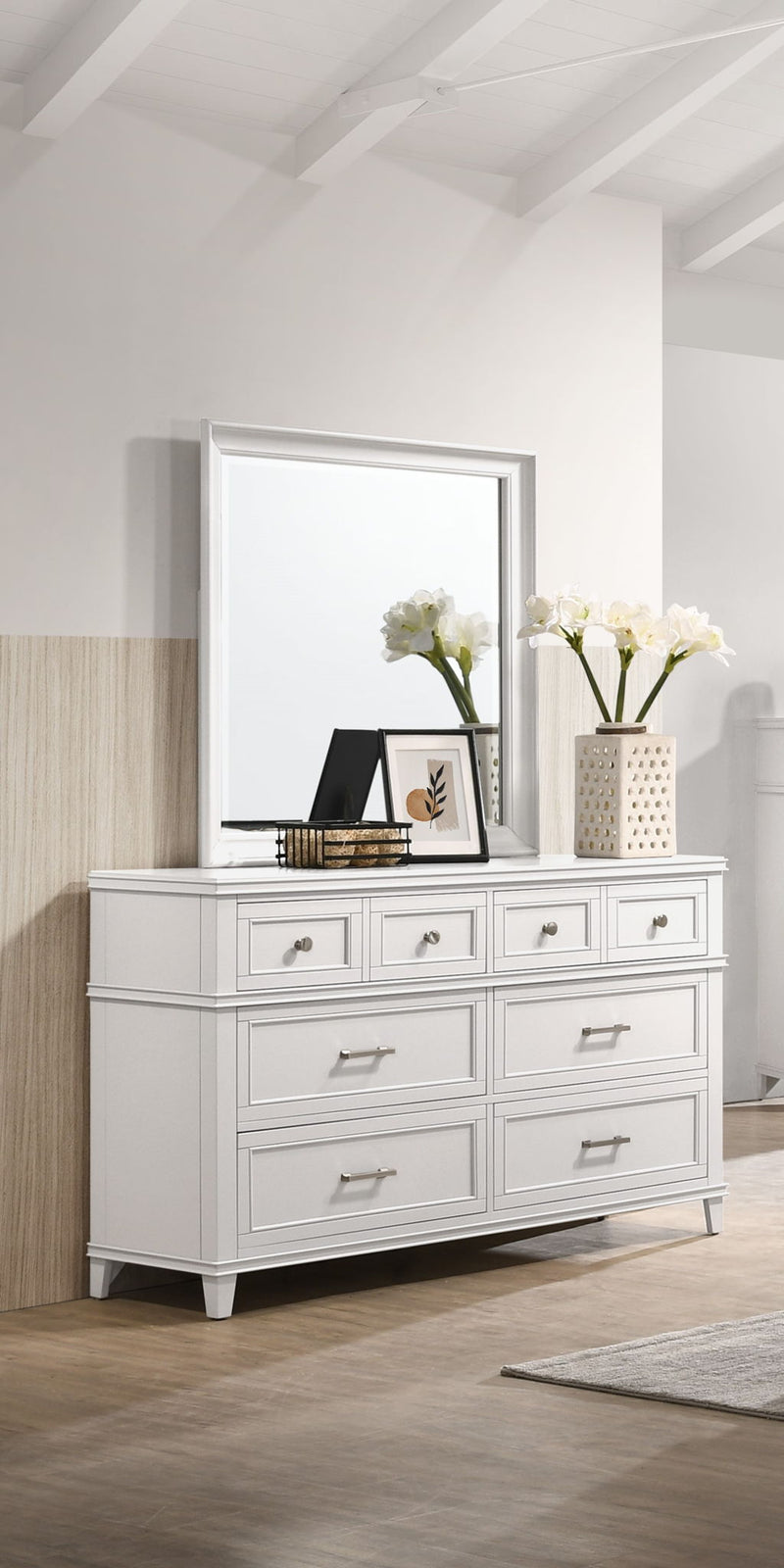 Square Mirror, Stylish Design - R&R Furniture Gallery (Fountain Valley, CA)