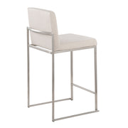 Lumi Source Fuji contemporary high back counter stool with functional design, featuring a sleek modern style and comfortable seating.