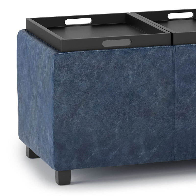 Avalon - Upholstered Storage Ottoman - R&R Furniture Gallery (Fountain Valley, CA)