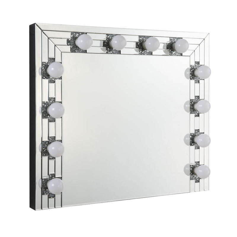 Noralie - Accent Mirror - Faux Diamonds & Mirrored - R&R Furniture Gallery (Fountain Valley, CA)