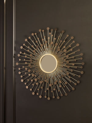 Morwenna - Accent Mirror - Bronze / Gold Finish - R&R Furniture Gallery (Fountain Valley, CA)