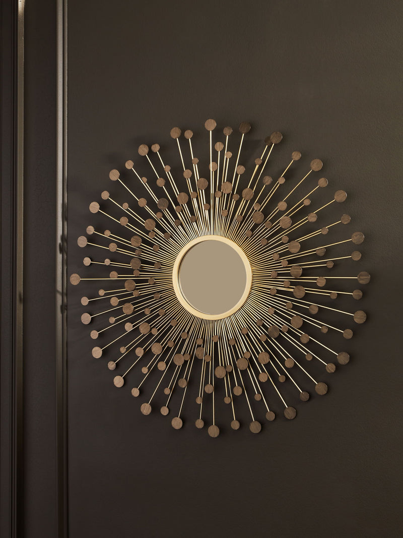 Morwenna - Accent Mirror - Bronze / Gold Finish - R&R Furniture Gallery (Fountain Valley, CA)