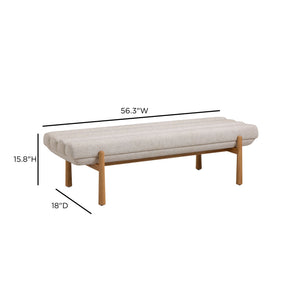 Julianna - Textured Fabric Bench