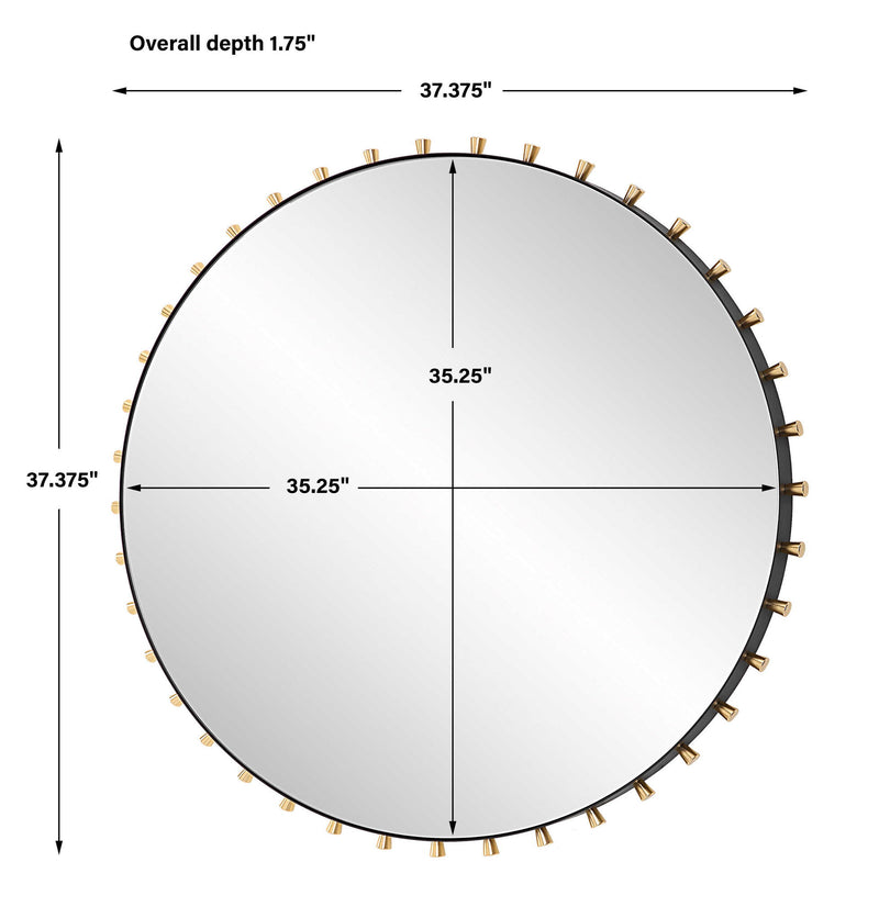 Cosmopolitan - Round Mirror - Black