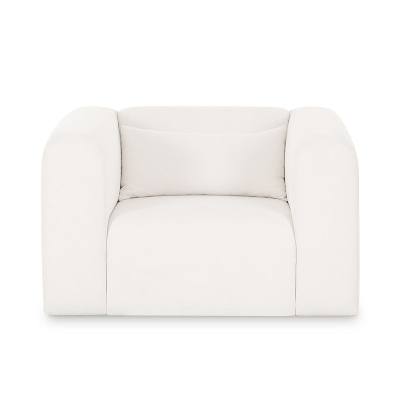 Tarra - Chenille Armchair - Cream - R&R Furniture Gallery (Fountain Valley, CA)