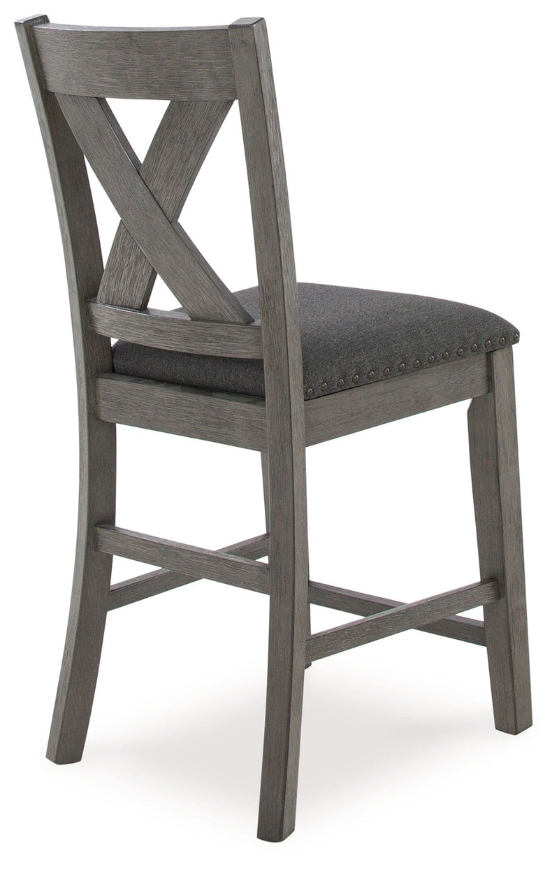 Caitbrook - Rect Drm Counter Table Set (Set of 7) - Gray - R&R Furniture Gallery (Fountain Valley, CA)