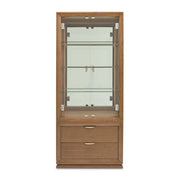 Portrait - Display Cabinet - Sienna Brown - R&R Furniture Gallery (Fountain Valley, CA)