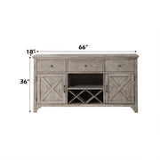 Rocky - Server - Gray Oak - R&R Furniture Gallery (Fountain Valley, CA)