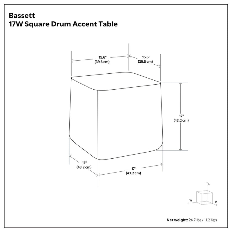 Bassett - Cast Aluminum Side Table - Brown - R&R Furniture Gallery (Fountain Valley, CA)