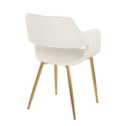 Set of two Lumi Source Margarite contemporary dining chairs with sleek, versatile design and cushioned seats in a modern style.
