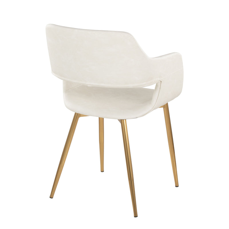 Set of two Lumi Source Margarite contemporary dining chairs with sleek, versatile design and cushioned seats in a modern style.