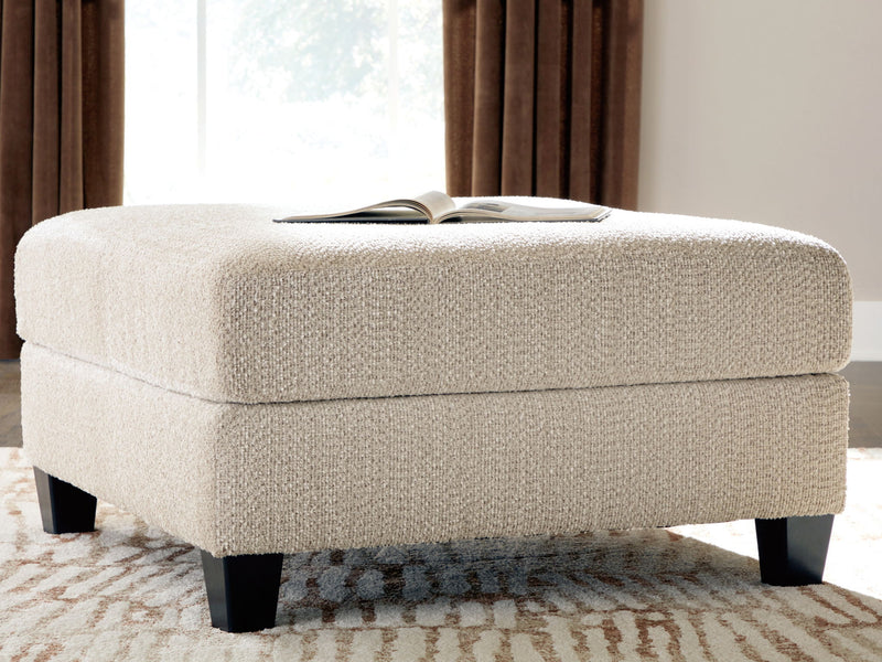 Steelwater Retreat - Oversized Accent Ottoman - Latte - R&R Furniture Gallery (Fountain Valley, CA)