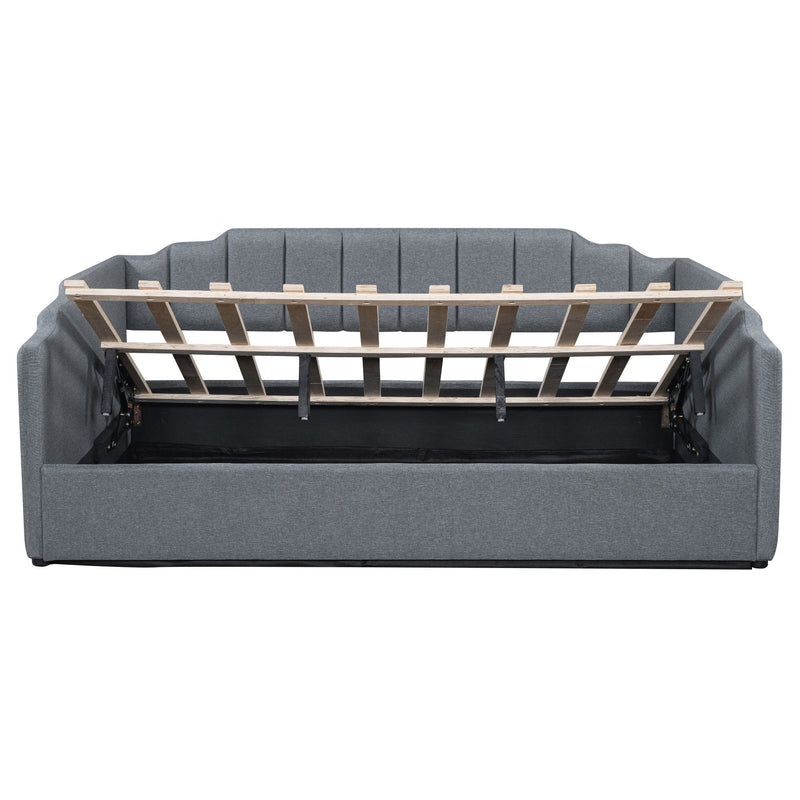 Modern Upholstered Daybed With Underneath Storage - R&R Furniture Gallery (Fountain Valley, CA)