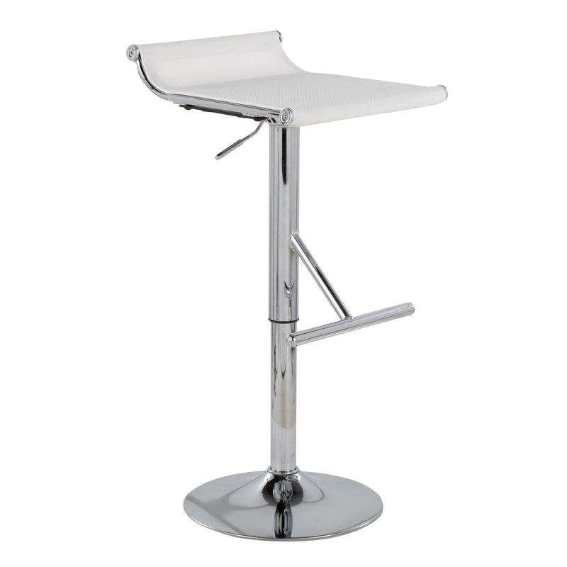 Lumi Source Mirage Ale adjustable bar stool with contemporary design, featuring a sleek seat and metal base for modern bar seating.