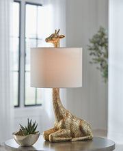 Ferrison - Poly Table Lamp - Gold Finish - R&R Furniture Gallery (Fountain Valley, CA)