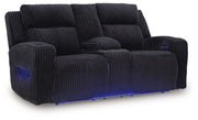 Forest Lake - Power Reclining Loveseat With Console / Adj Headrest - R&R Furniture Gallery (Fountain Valley, CA)