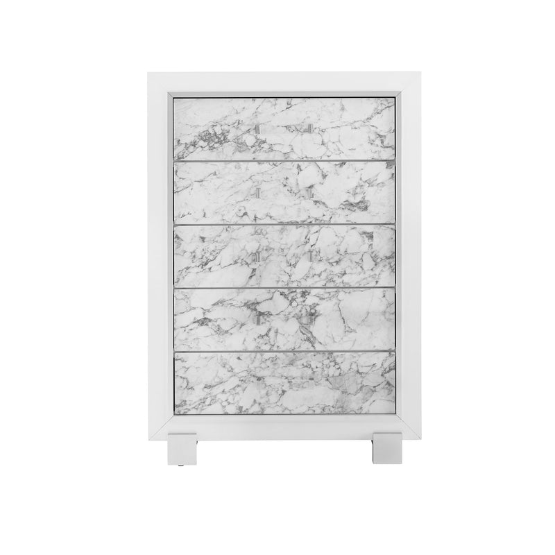 Skye - Marble Chest - White - R&R Furniture Gallery (Fountain Valley, CA)