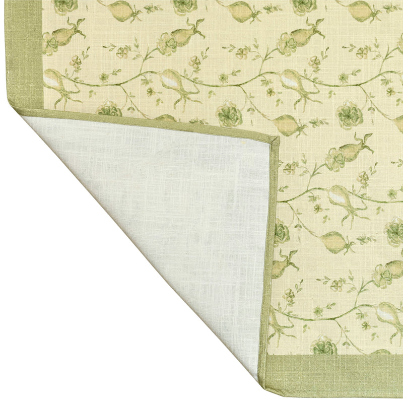 TOV Furniture Dolce table cloth placemat set with elegant fabric and decorative pattern for dining table decor.