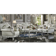 Dresden - Sofa With 4 Pillows - Synthetic Leather & Bone White - R&R Furniture Gallery (Fountain Valley, CA)