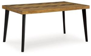 Blondon - Rectangular Drm Table Set (Set of 7) - Brown / Black - R&R Furniture Gallery (Fountain Valley, CA)