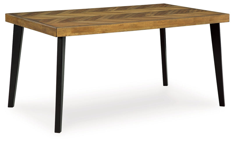 Blondon - Rectangular Drm Table Set (Set of 7) - Brown / Black - R&R Furniture Gallery (Fountain Valley, CA)