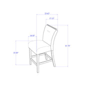 Ariya - 5 Pieces Bar Table And Bar Stool Set - R&R Furniture Gallery (Fountain Valley, CA)