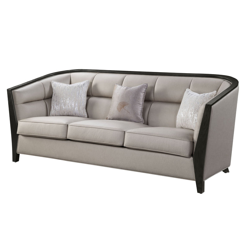Zemocryss - Sofa With 3 Pillows - Beige Fabric - R&R Furniture Gallery (Fountain Valley, CA)