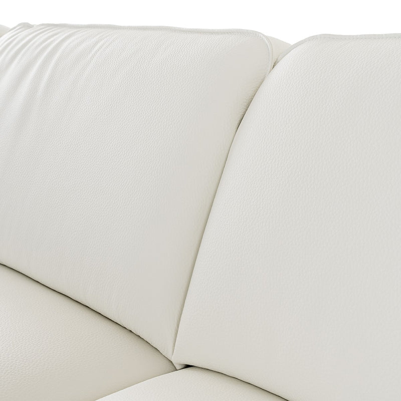 Soho - Italian White Leather Sofa — view 5