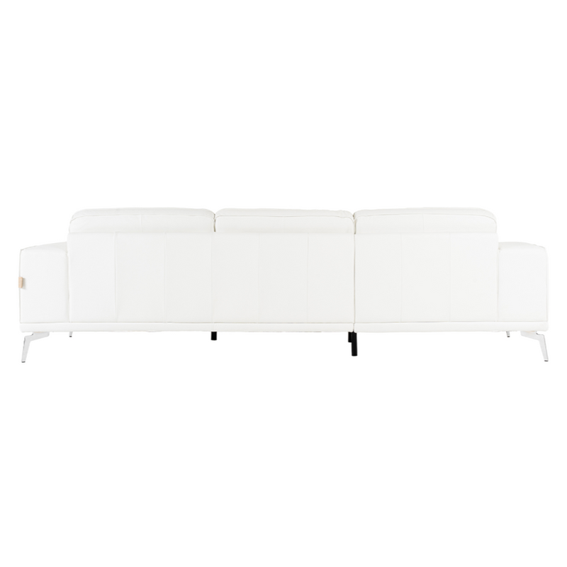 Soho - Italian White Leather Sofa — view 4