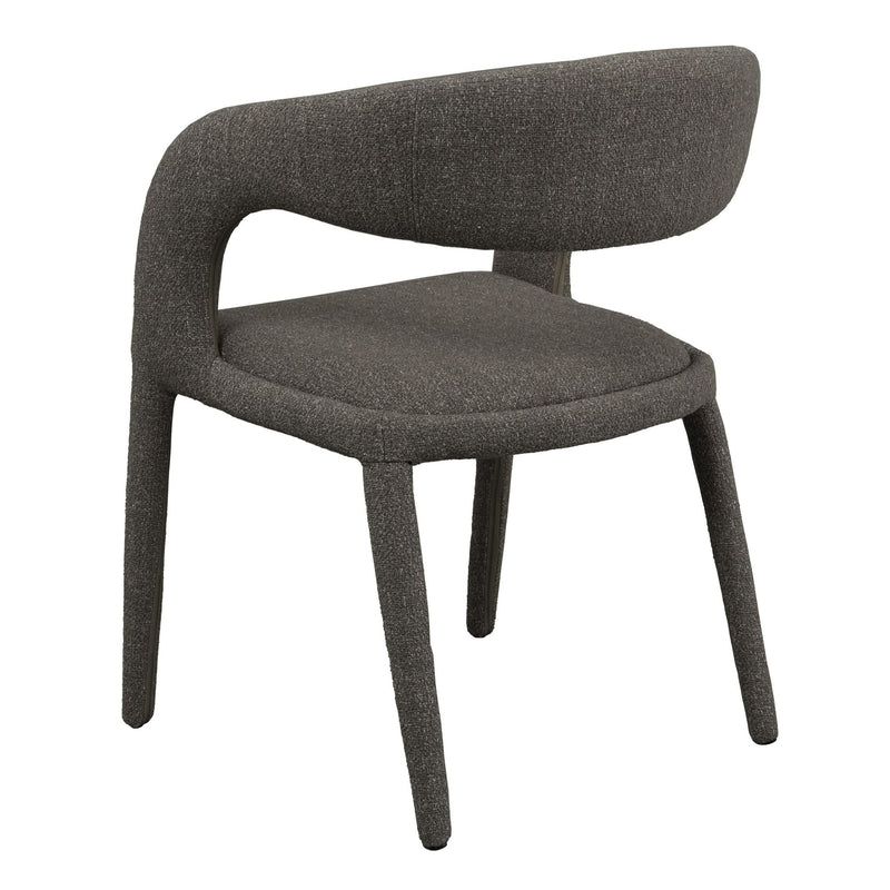 Faerron - Modern Grey Fabric Dining Chair — view 3