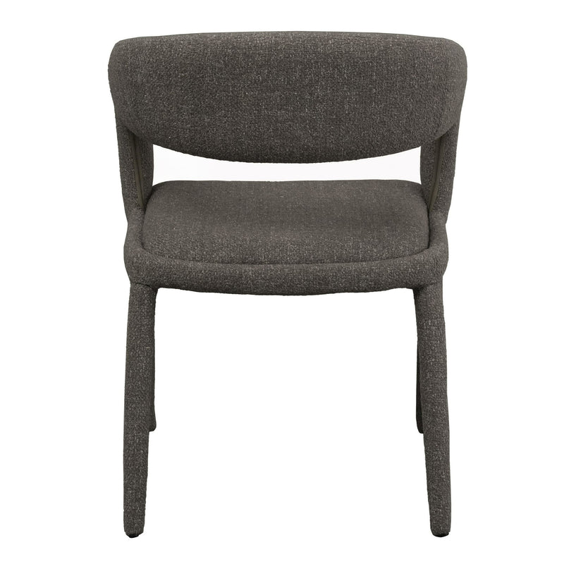 Faerron - Modern Grey Fabric Dining Chair — view 4