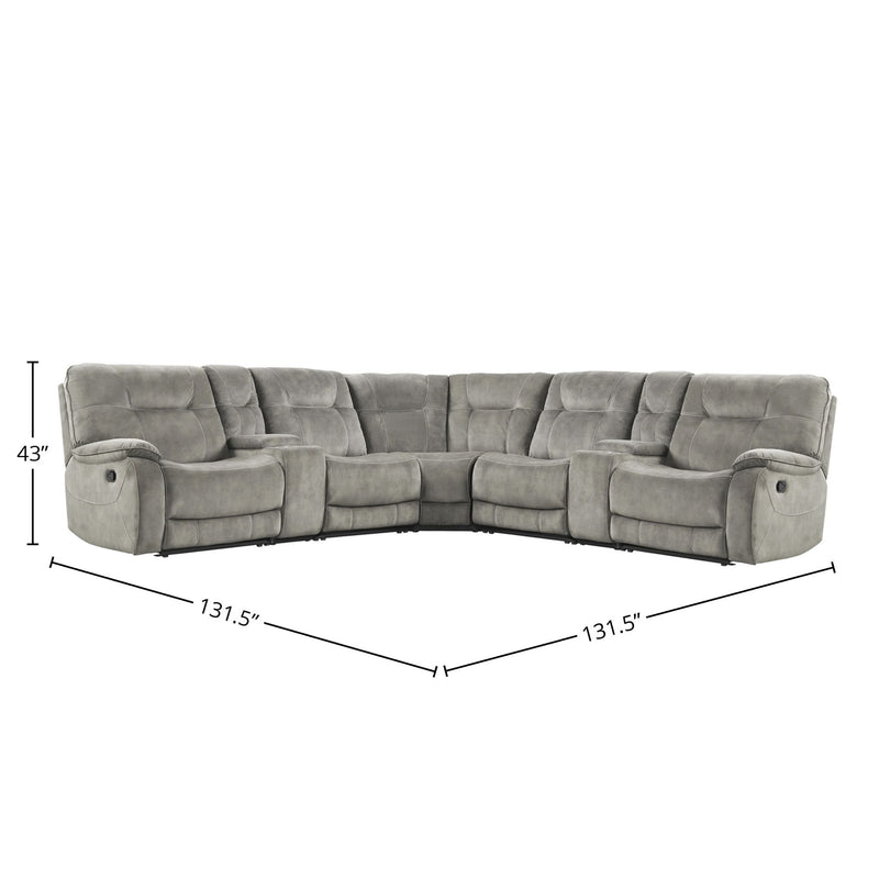 Cooper - Modular Manual Reclining Sectional - R&R Furniture Gallery (Fountain Valley, CA)