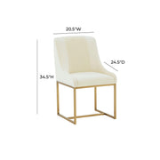 Lisa - Velvet Dining Chair - R&R Furniture Gallery (Fountain Valley, CA)