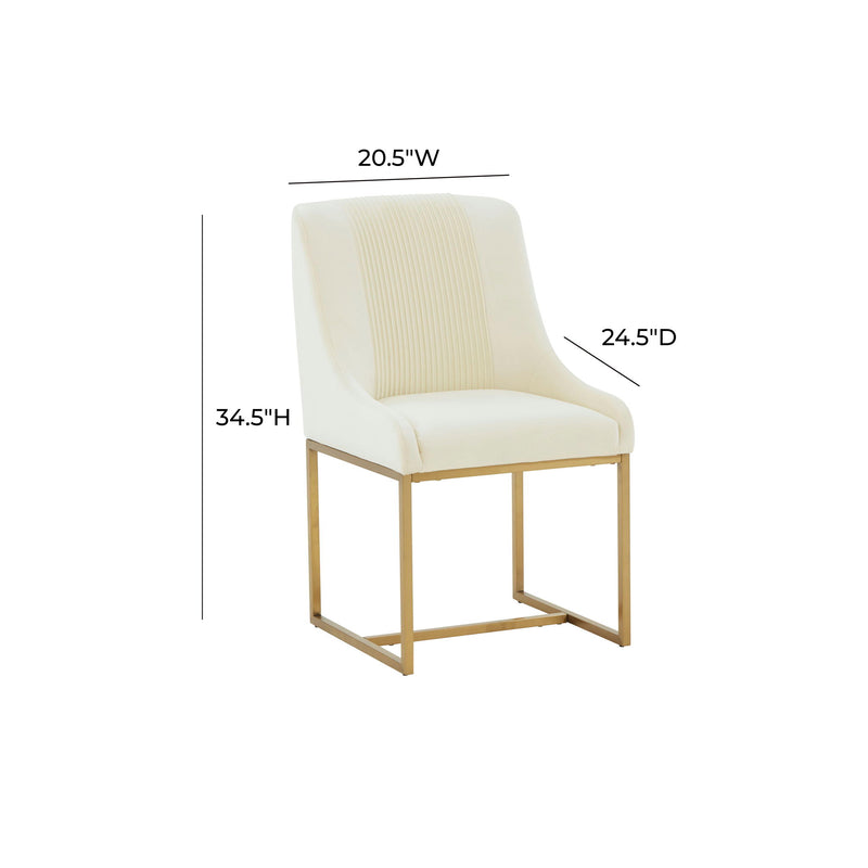 Lisa - Velvet Dining Chair - R&R Furniture Gallery (Fountain Valley, CA)
