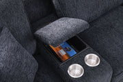 Lily - Sectional Sofa With Ottoman - Black - R&R Furniture Gallery (Fountain Valley, CA)