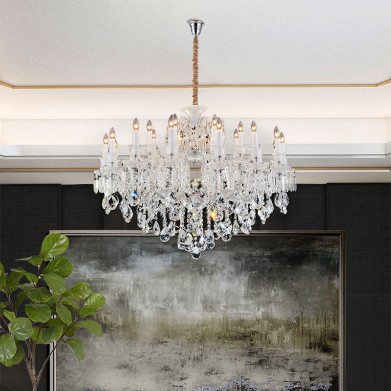 Michael Amini Lighting - Chambord 25-Light Traditional Crystal Chandelier - Clear