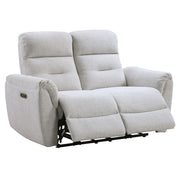 Eastre - Power Motion Loveseat With USB Port - Beige Chenille - R&R Furniture Gallery (Fountain Valley, CA)