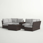 Stylish Modular Wicker Patio Seating Group - R&R Furniture Gallery (Fountain Valley, CA)
