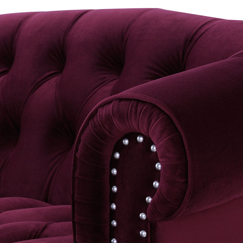 La Rosa - Victorian Chesterfield Loveseat - R&R Furniture Gallery (Fountain Valley, CA)