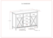 Ela - Sideboard - Smoky Brown - R&R Furniture Gallery (Fountain Valley, CA)