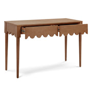 TOV Furniture Oodle desk with a sleek wooden surface and minimalist design, ideal for modern writing or workspace setups.