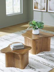 Abeford - Accent Cocktail Table (Set of 2) - Brown - R&R Furniture Gallery (Fountain Valley, CA)