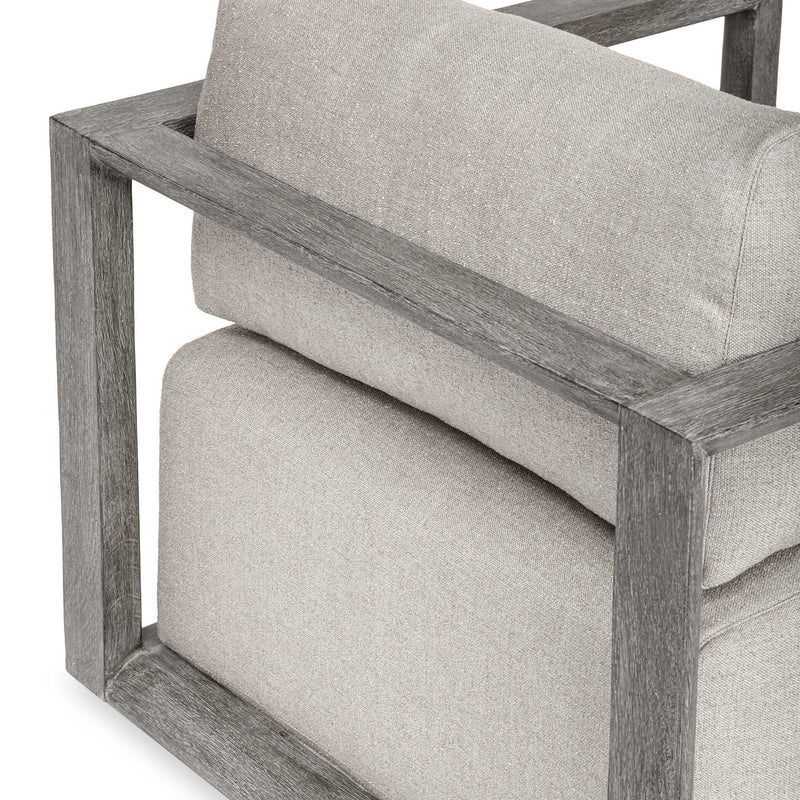 Remsen - Outdoor Lounge Chair - Weathered Gray / Dove