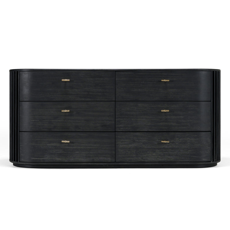 Fields - Modern Black Acacia Dresser — view 2
